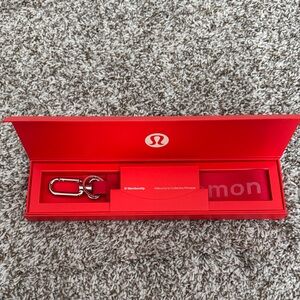 lululemon athletica Red never lost Keychain